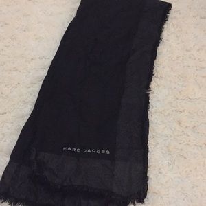 Marc Jacobs Black Big Square Scarf